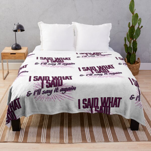 Item preview, I Said What I Said Girly Retro Quote Aesthetic designed and sold by Teale-Studio.