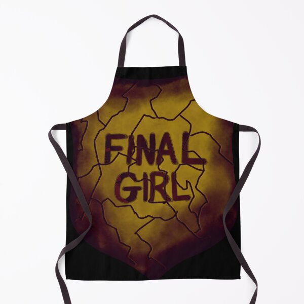 Item preview, Final Girl Cracked Shield Horror Genre designed and sold by bookstackdream.