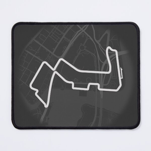 Item preview, Singapore Street Circuit Map Print Minimal Motorsport Poster designed and sold by shopcanva.