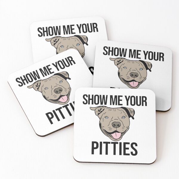 Item preview, Show Me Your Pitties Sticker – Funny Pitbull Dog Lover Decal designed and sold by backwoodsdsgn.