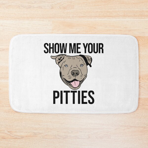 Item preview, Show Me Your Pitties Sticker – Funny Pitbull Dog Lover Decal designed and sold by backwoodsdsgn.