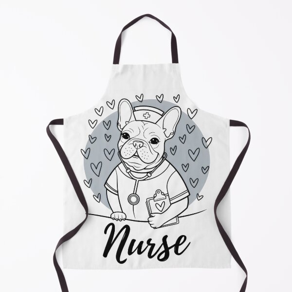 Item preview, Cute French Bulldog Nurse – Healthcare Hero Puppy Design designed and sold by ClinicalHubs.