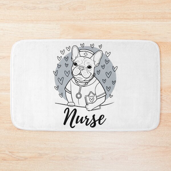 Item preview, Cute French Bulldog Nurse – Healthcare Hero Puppy Design designed and sold by ClinicalHubs.