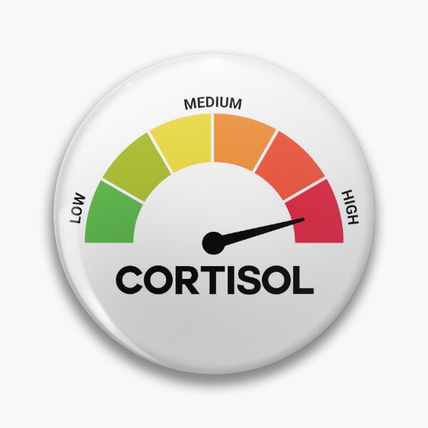 Item preview, Funny Cortisol High Level Stress Meter Meme – Anxiety & Burnout Humor Design designed and sold by artworkathome.