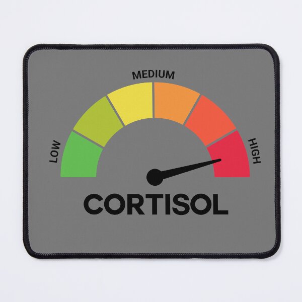 Item preview, Funny Cortisol High Level Stress Meter Meme – Anxiety & Burnout Humor Design designed and sold by artworkathome.