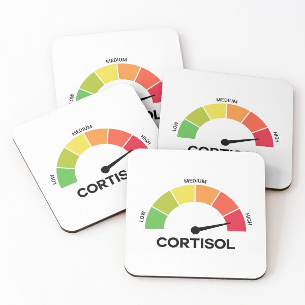 Item preview, Funny Cortisol High Level Stress Meter Meme – Anxiety & Burnout Humor Design designed and sold by artworkathome.