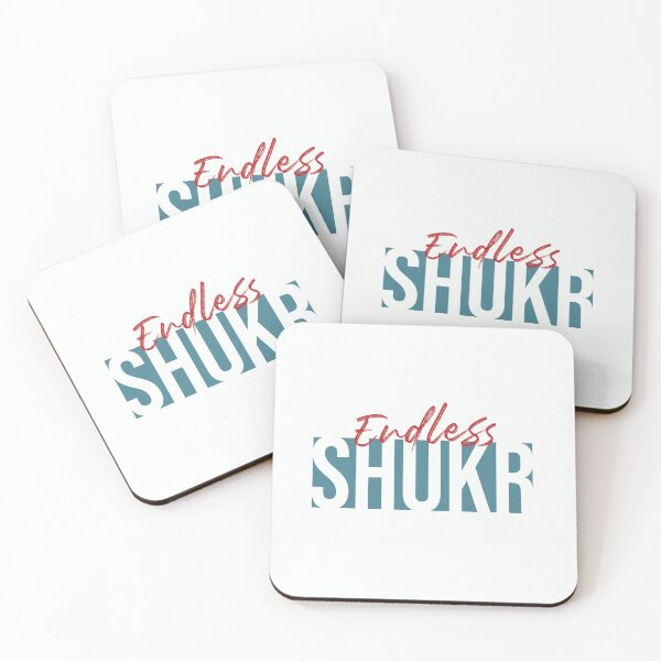 Item preview, Endless Shukr Modern Bold Layered Typography Islamic Art designed and sold by Miniature Store.