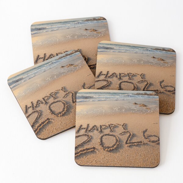 Item preview, Happy 2026 New Year Beach Sand Writing designed and sold by chase-thewave.
