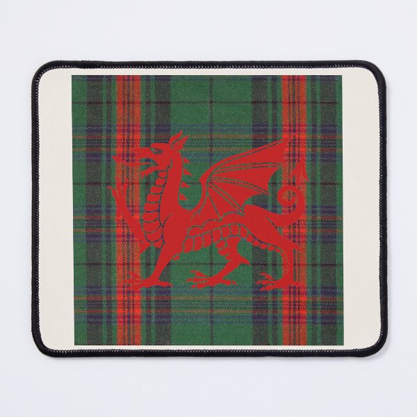 Item preview, ✨ Owen Welsh Tartan – The Noble Lineage & y Ddraig Goch - the red dragon v4 designed and sold by WheelieGdArt.