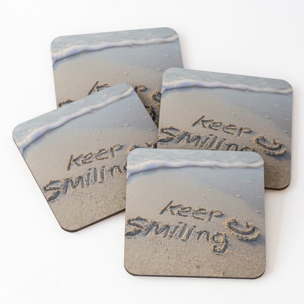 Item preview, Keep Smiling Handwritten Text In Sand designed and sold by chase-thewave.