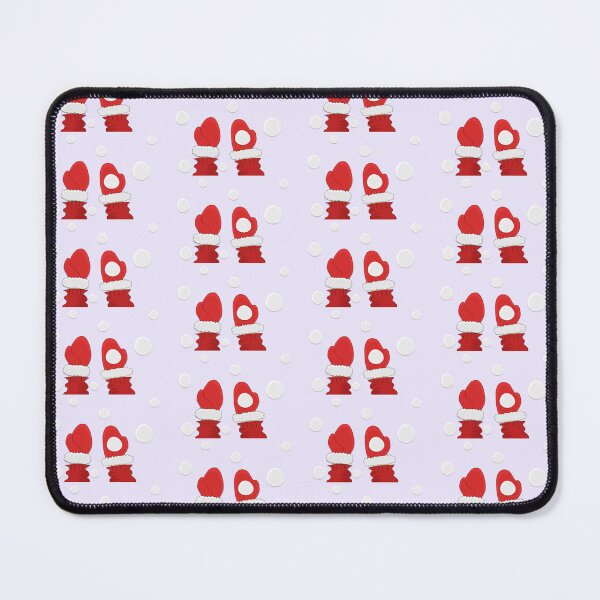 Item preview, Red Mittens White Snowballs Winter Stickers Prints Posters Wall Art Magnet Home Coffee Cup Decoration TShirt Stationary Notebook Magnet Hat Kitchen Work School Office Redbubble Shop designed and sold by Saritas Boutique Shop.
