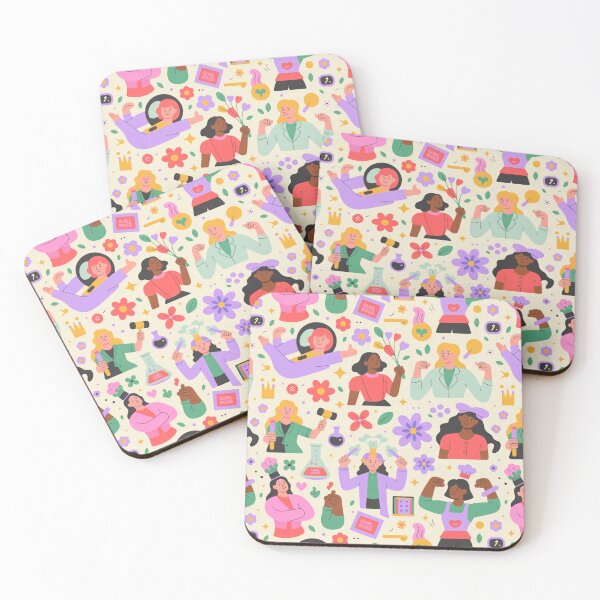 Item preview, Girl Boss Science Pattern – Empowered Women in STEM Celebration   designed and sold by Midnight Veil Designs.