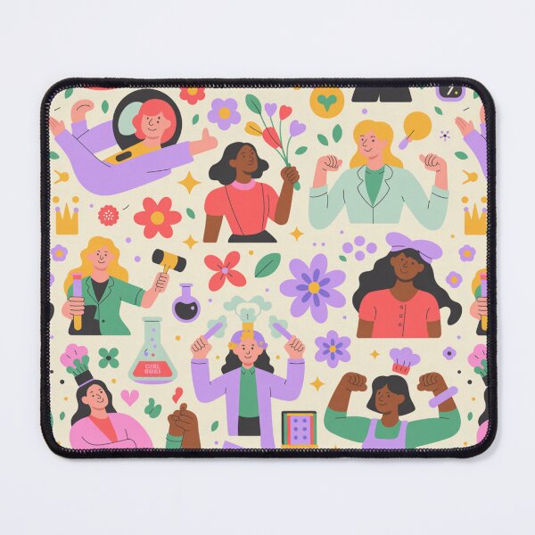Item preview, Girl Boss Science Pattern – Empowered Women in STEM Celebration designed and sold by Midnight Veil Designs.