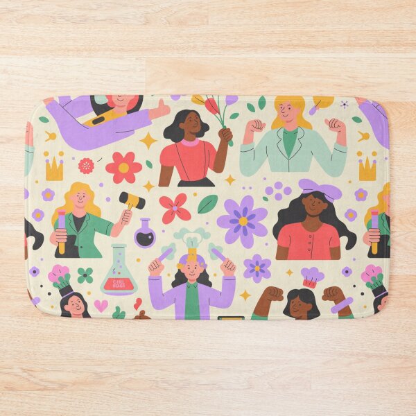 Item preview, Girl Boss Science Pattern – Empowered Women in STEM Celebration   designed and sold by Midnight Veil Designs.