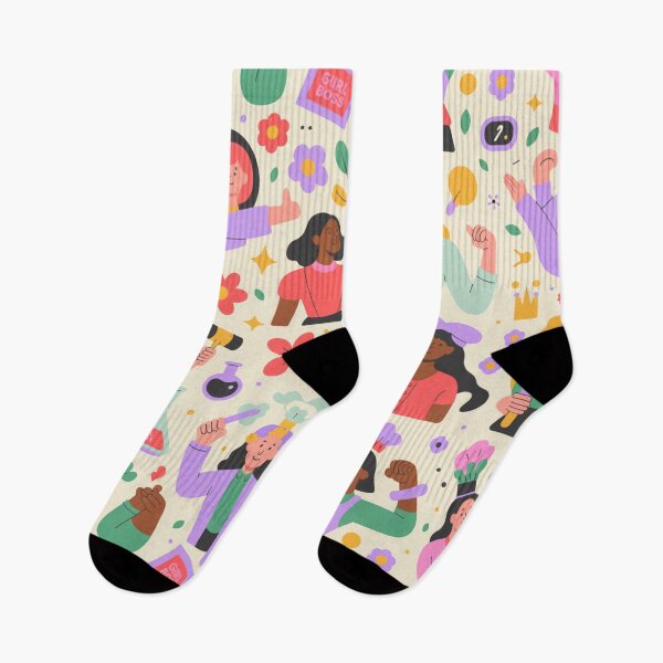 Item preview, Girl Boss Science Pattern – Empowered Women in STEM Celebration   designed and sold by Midnight Veil Designs.