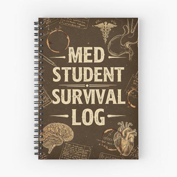 Item preview, Med Student Survival Log – Future Doctor Motivation Design designed and sold by ClinicalHubs.