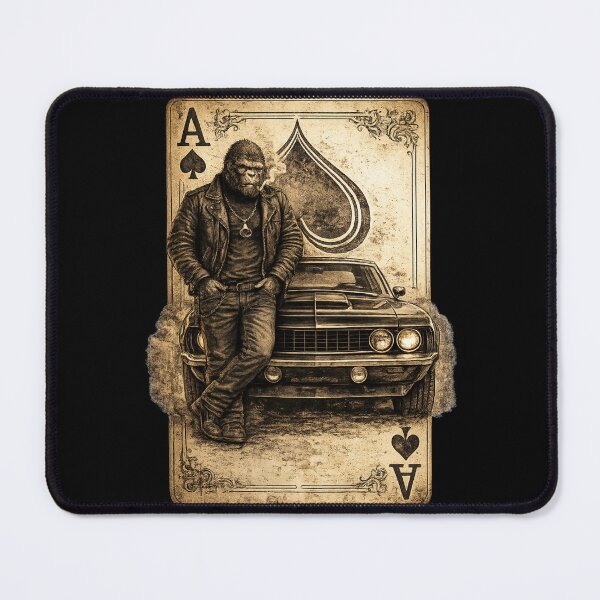 Item preview, Vintage Gorilla Ace of Spades Muscle Car designed and sold by rekan.design.