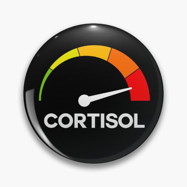 Item preview, Funny Cortisol High Level Stress Meter Meme – Anxiety & Burnout Humor Design designed and sold by artworkathome.