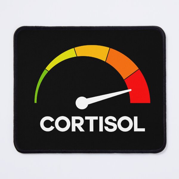 Item preview, Funny Cortisol High Level Stress Meter Meme – Anxiety & Burnout Humor Design designed and sold by artworkathome.