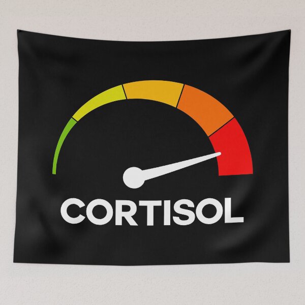 Item preview, Funny Cortisol High Level Stress Meter Meme – Anxiety & Burnout Humor Design designed and sold by artworkathome.