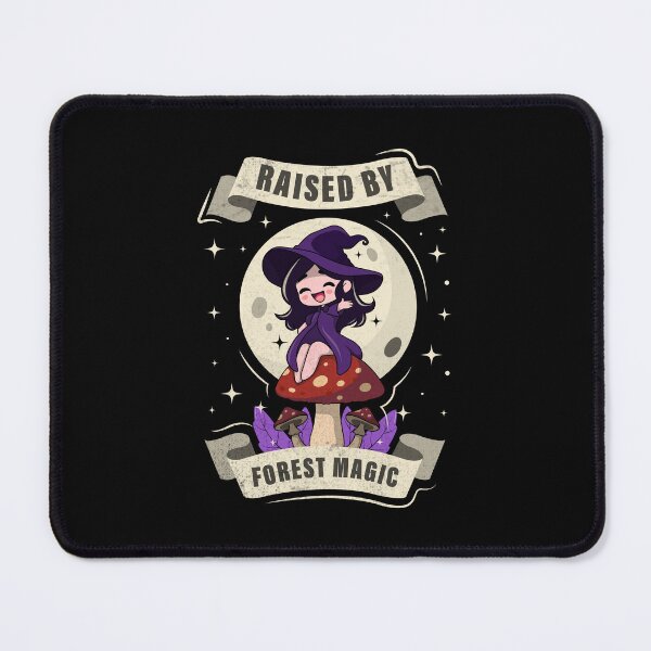 Item preview, Raised by Forest Magic – Cute Witch Mushroom Cottagecore Fantasy Design designed and sold by DREEMBLOOM Designs.