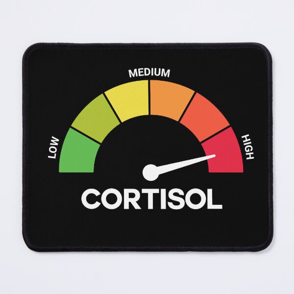 Item preview, Funny Cortisol High Level Stress Meter Meme – Anxiety & Burnout Humor Design designed and sold by artworkathome.