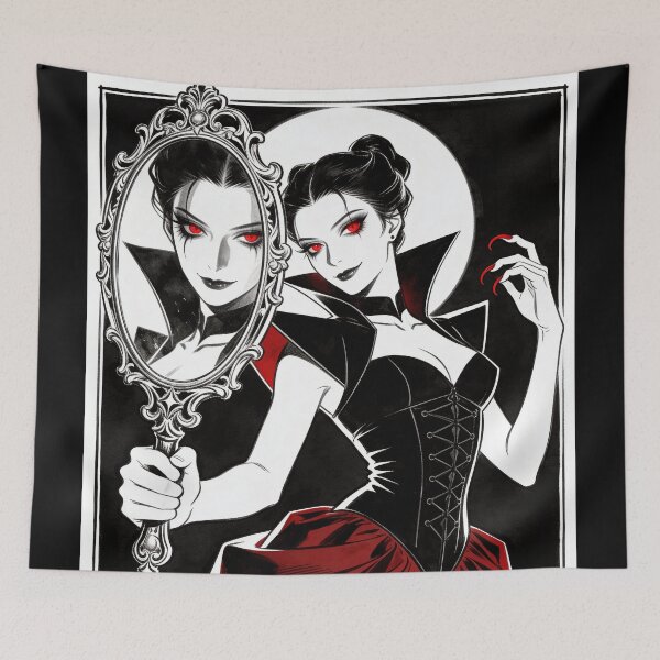 Item preview, Dark Fairytale Empress – Gothic Evil Queen with Mirror designed and sold by DarkMedieval.