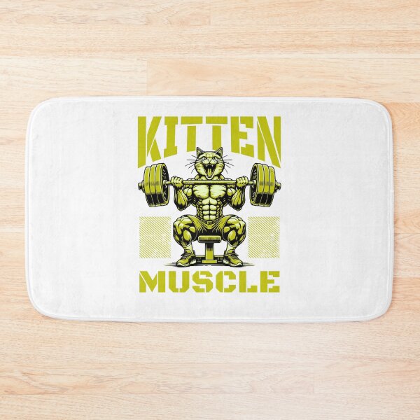 Item preview, Buff Kitten Weightlifting - Gym Cat Bodybuilder designed and sold by Abaseen.