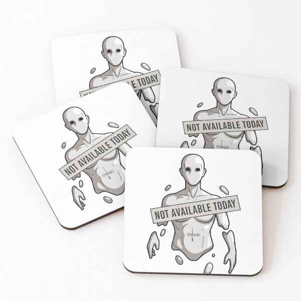 Item preview, Not Available Today - Funny Minimalist Robot Boundary Art designed and sold by OVXIO.