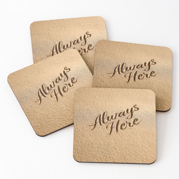 Item preview, Always Here Script Quote Written In Sand designed and sold by chase-thewave.