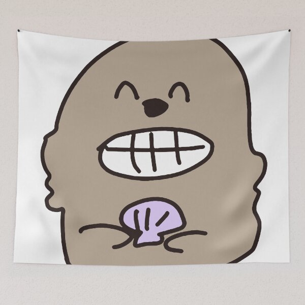 Item preview, Nikoniko seaotter smile animals Illustration designed and sold by witty_sheep.