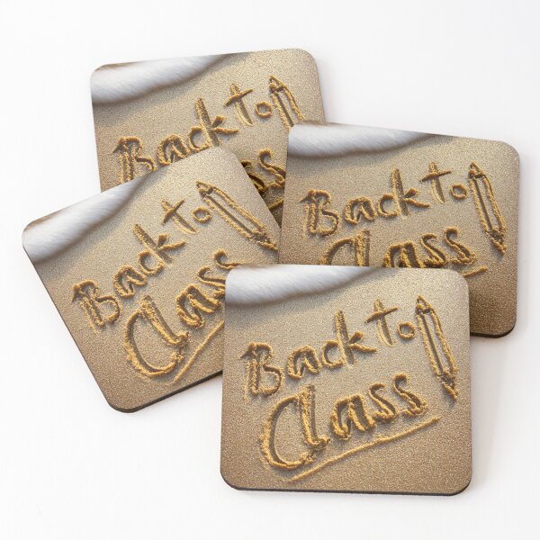 Item preview, Back To Class Text On Sandy Beach designed and sold by chase-thewave.