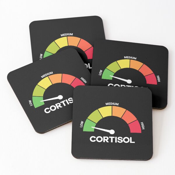 Item preview, Funny Cortisol Low Level Stress Meter Meme – Anxiety & Burnout Humor Design designed and sold by artworkathome.