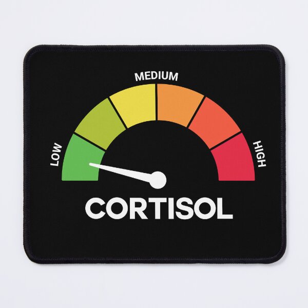 Item preview, Funny Cortisol Low Level Stress Meter Meme – Anxiety & Burnout Humor Design designed and sold by artworkathome.