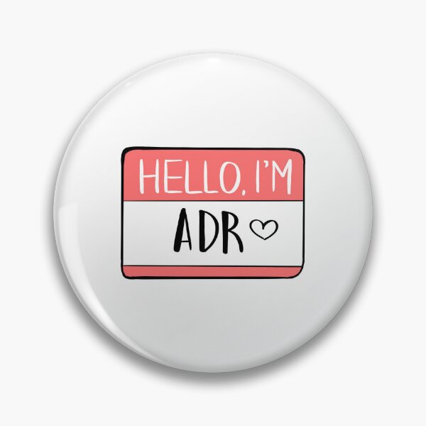Item preview, Hello I’m ADR Sticker – Funny Veterinary Medicine Humor Decal designed and sold by backwoodsdsgn.
