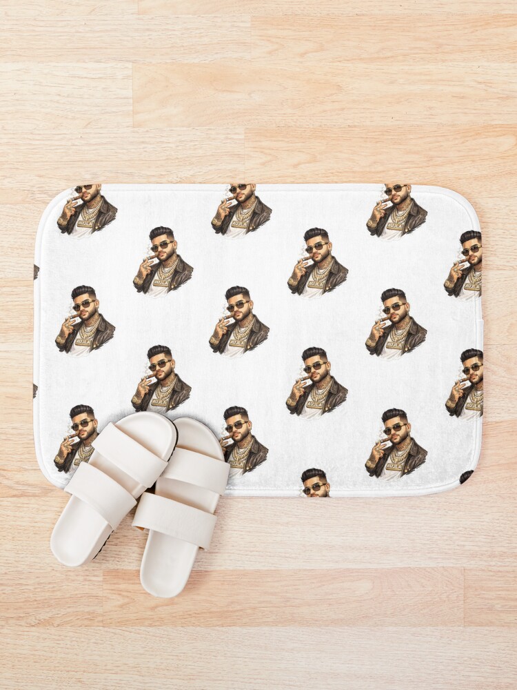 Thumbnail 1 of 6, Bath Mat, Luxury Punjabi Rapper Style Sticker designed and sold by LSChauhan.