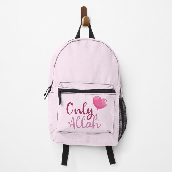 Item preview, Only Allah Cute Islamic Quote with Heart Balloon Illustration designed and sold by Miniature Store.