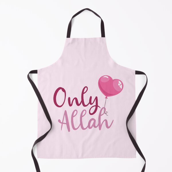 Item preview, Only Allah Cute Islamic Quote with Heart Balloon Illustration designed and sold by Miniature Store.