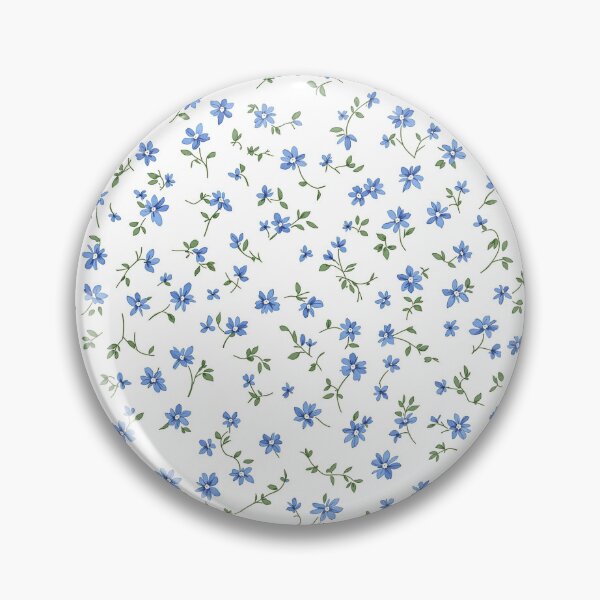 Item preview, Patrón floral de flores silvestres azules designed and sold by PixelPrintsCo.