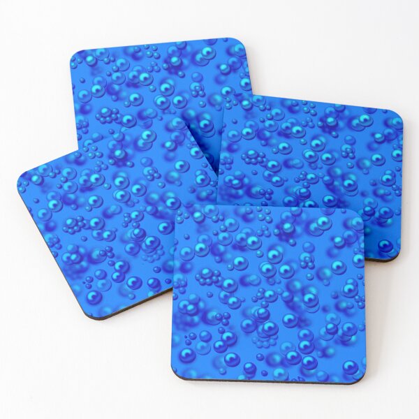 Item preview, Blue abstract pattern pearlescent pearl beads designed and sold by fuzzyfox.