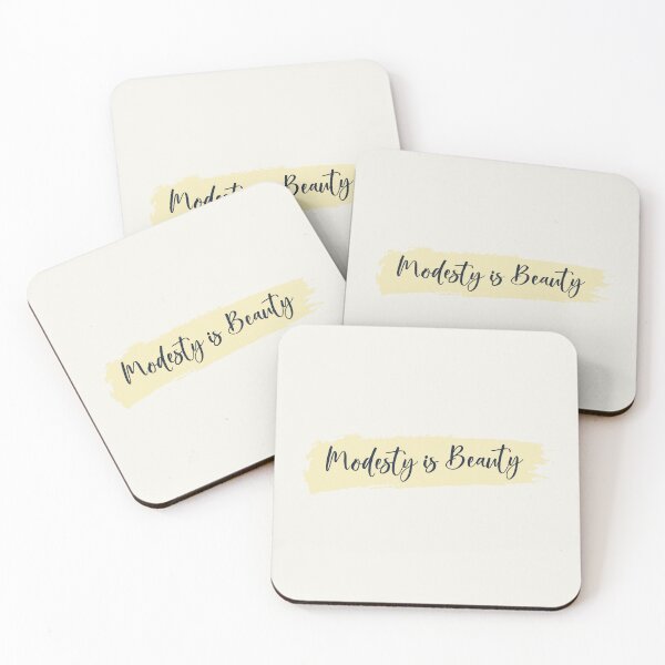 Item preview, Modesty is Beauty Elegant Brush Stroke Islamic Quote Art designed and sold by Miniature Store.
