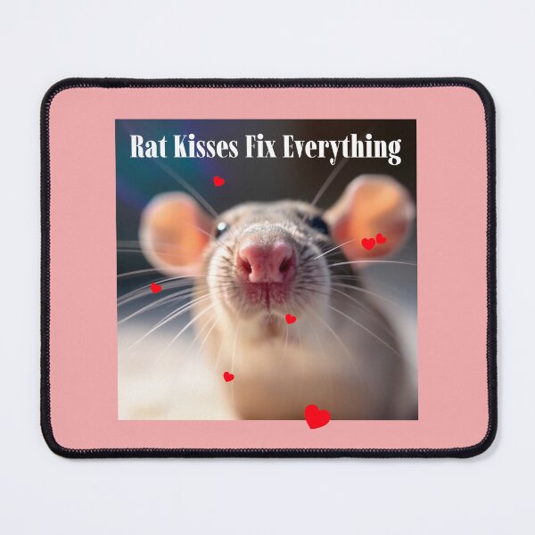 Item preview, Rat Kisses Fix Everything Pet Rat designed and sold by Sachie's Studio.
