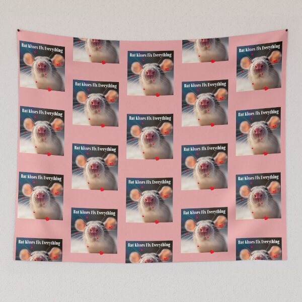 Item preview, Rat Kisses Fix Everything Pet Rat designed and sold by Sachie's Studio.