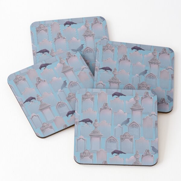 Item preview, Graves & Crows (Blue) designed and sold by Peachtreebones Illustration.