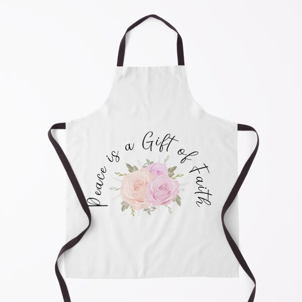 Item preview, Peace is a Gift of Faith Watercolor Floral Quote Art designed and sold by Miniature Store.