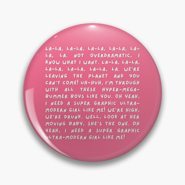 Item preview, Super Graphic Ultra Mondern Girl Lyrics - Chappell Roan designed and sold by whygracie.