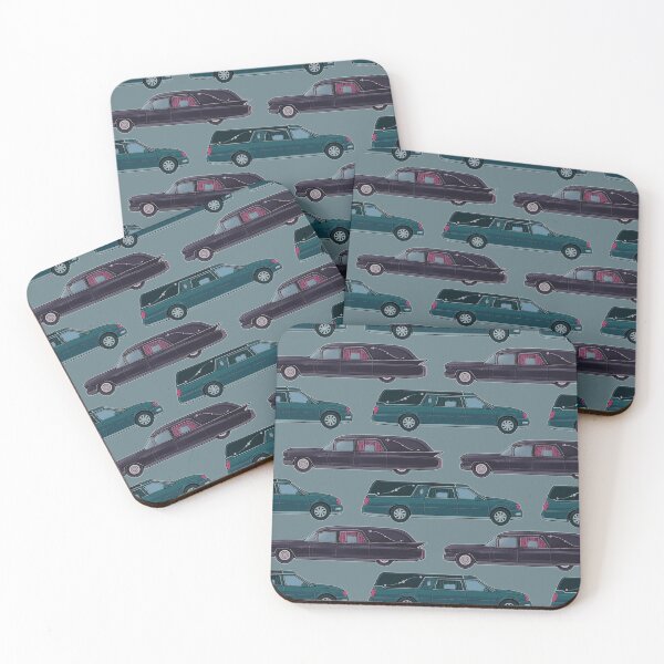 Item preview, Hearses Repeat Pattern designed and sold by Peachtreebones Illustration.