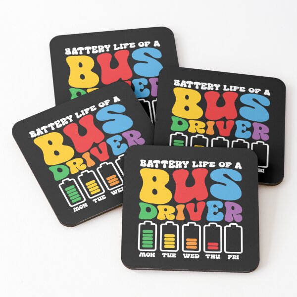 Item preview, Funny Bus Driver Battery School Bus Driver Bus Public Buses designed and sold by farhanhafeez.
