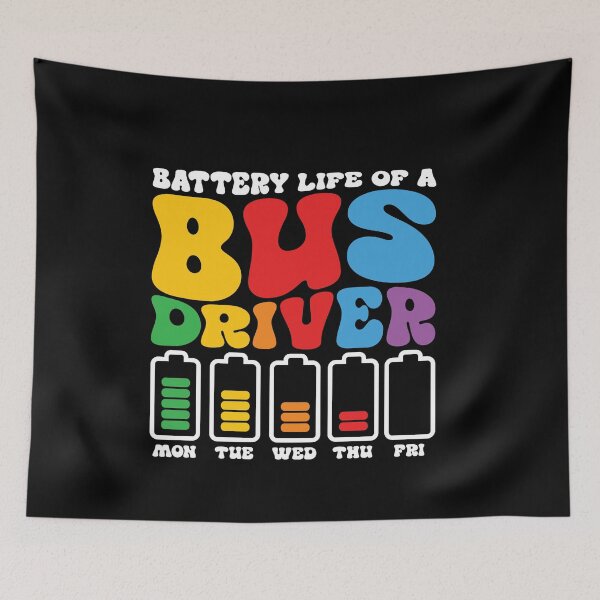 Item preview, Funny Bus Driver Battery School Bus Driver Bus Public Buses designed and sold by farhanhafeez.