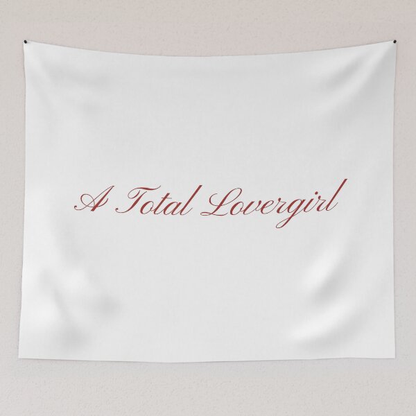 Item preview, "A Total Lovergirl" Cursive Calligraphy Print designed and sold by Colorful Creative Arts .
